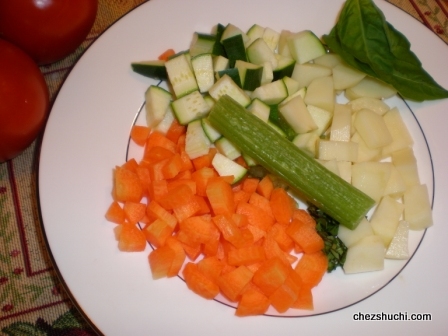veggies for minestrone